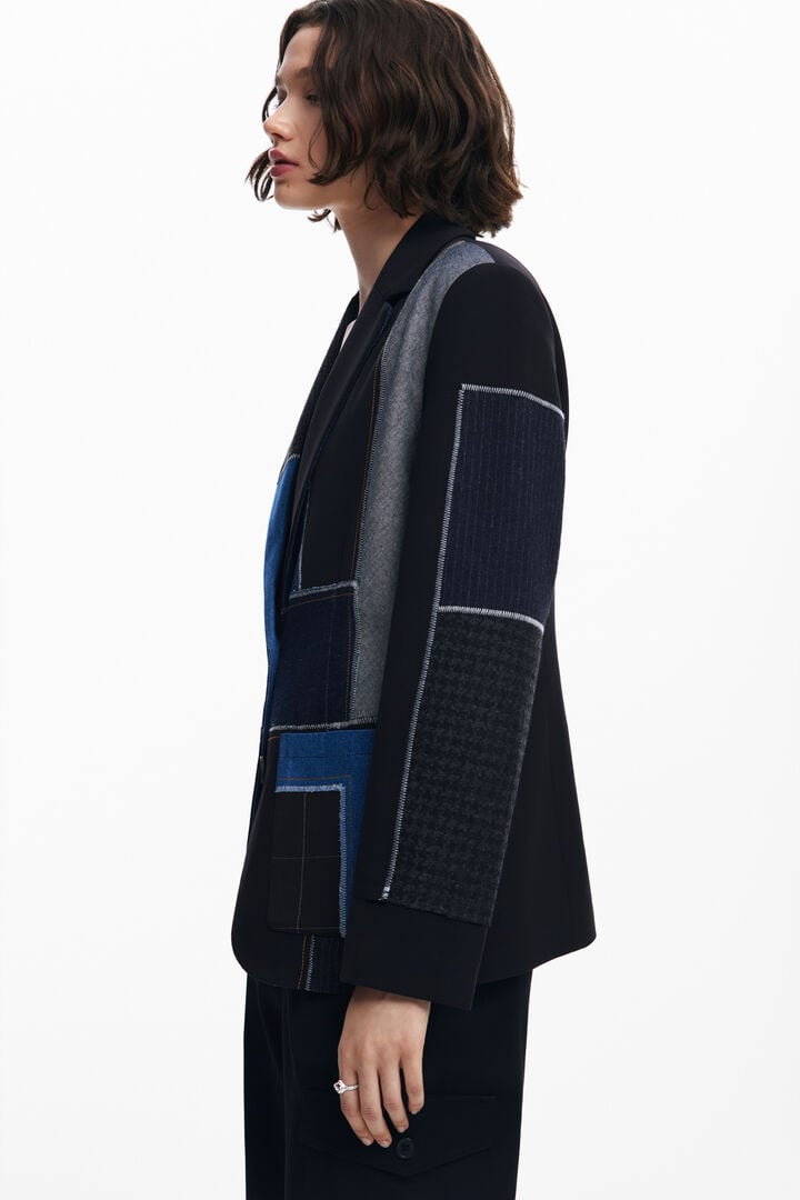 Blazer patchwork combinada | Desigual