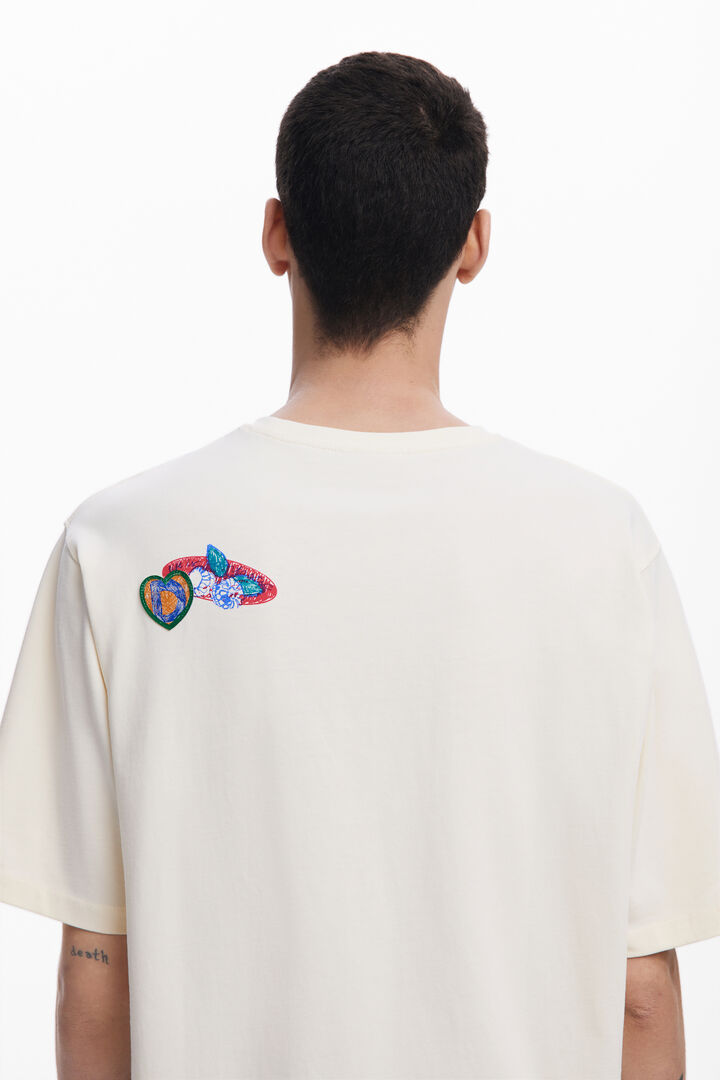 Short-sleeve T-shirt with embroidery | Desigual