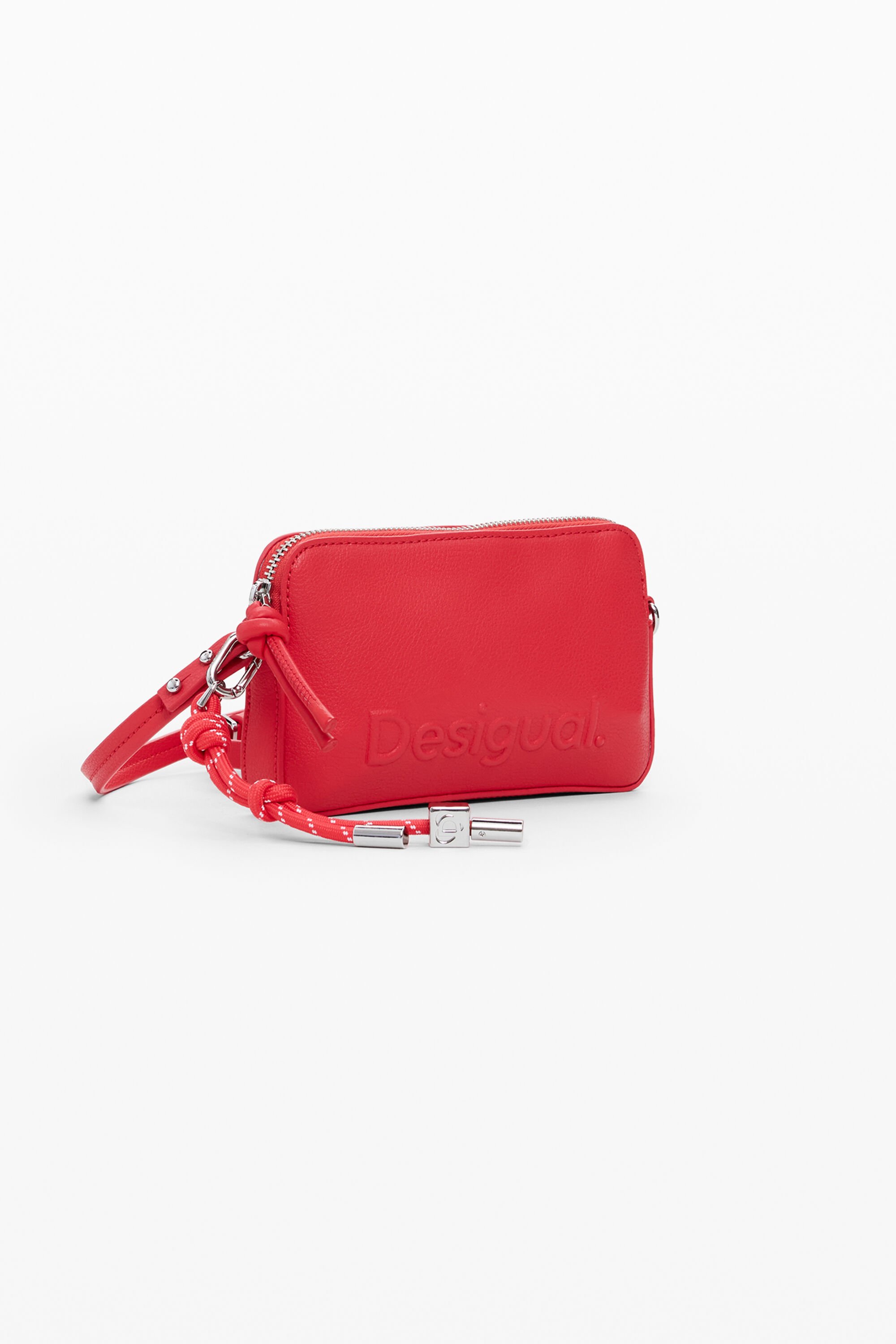Desigual Small Logo Wallet In Orange