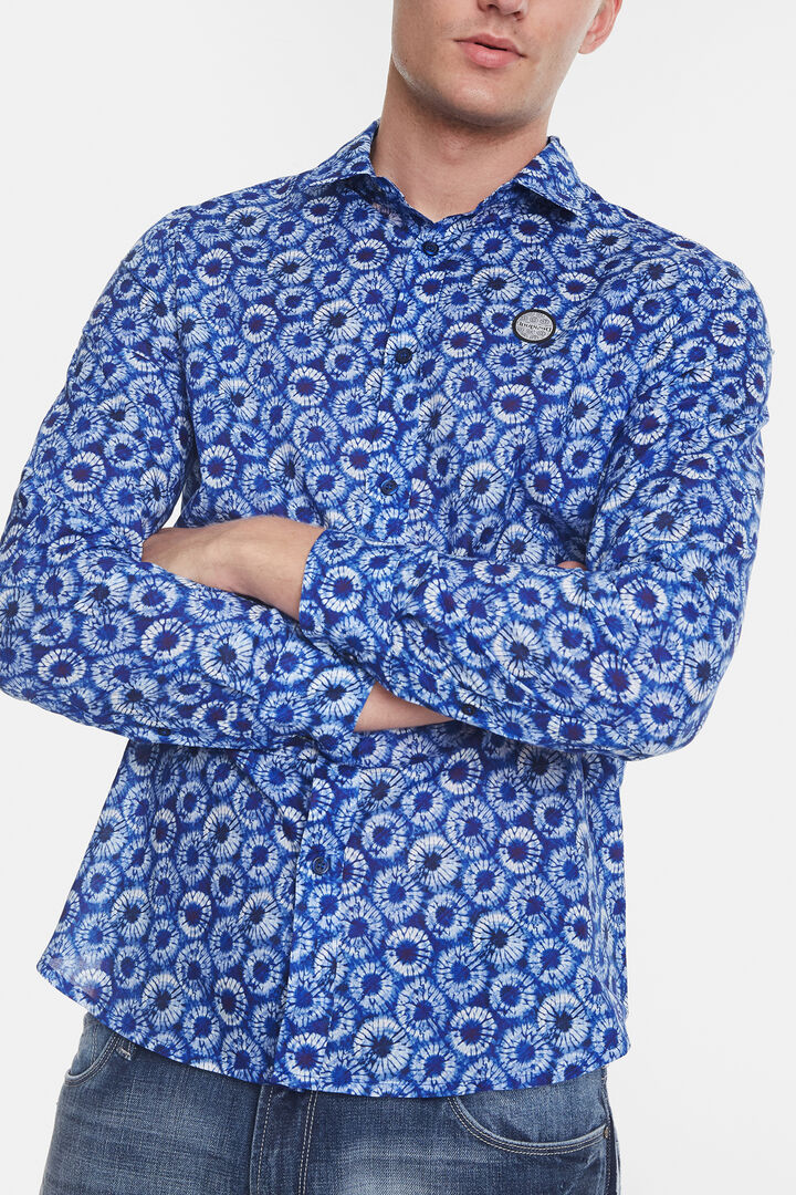 Relaxtes Hemd mit Mikroblumen | Desigual