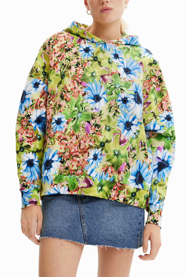 Felpa oversize fiori | Desigual