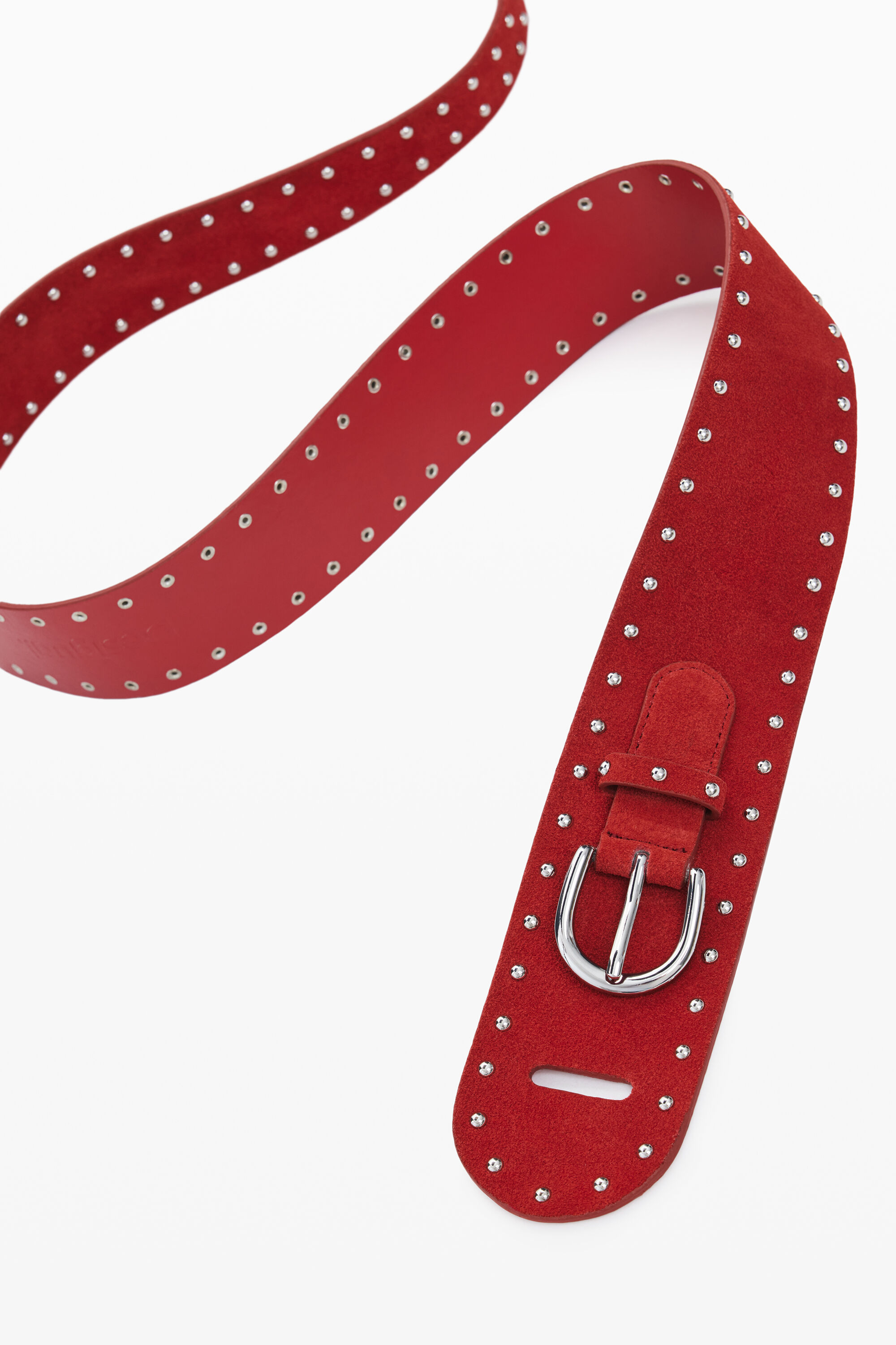DESIGUAL スタッズ付きレザーファジンベルト