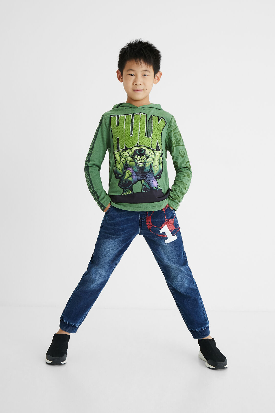 Sympathize consumer Bloodstained Hulk T-shirt reversible sequins