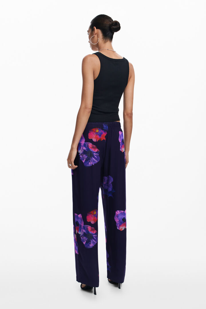 Fluid floral pants | Desigual