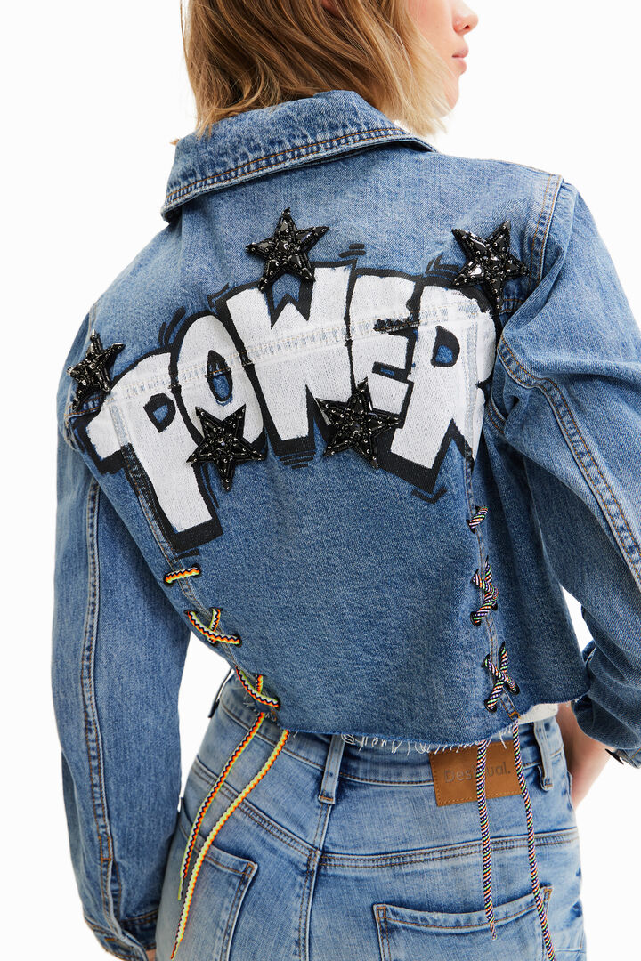 ג'קט ג'ינס Power בגזרת קרופ | Desigual