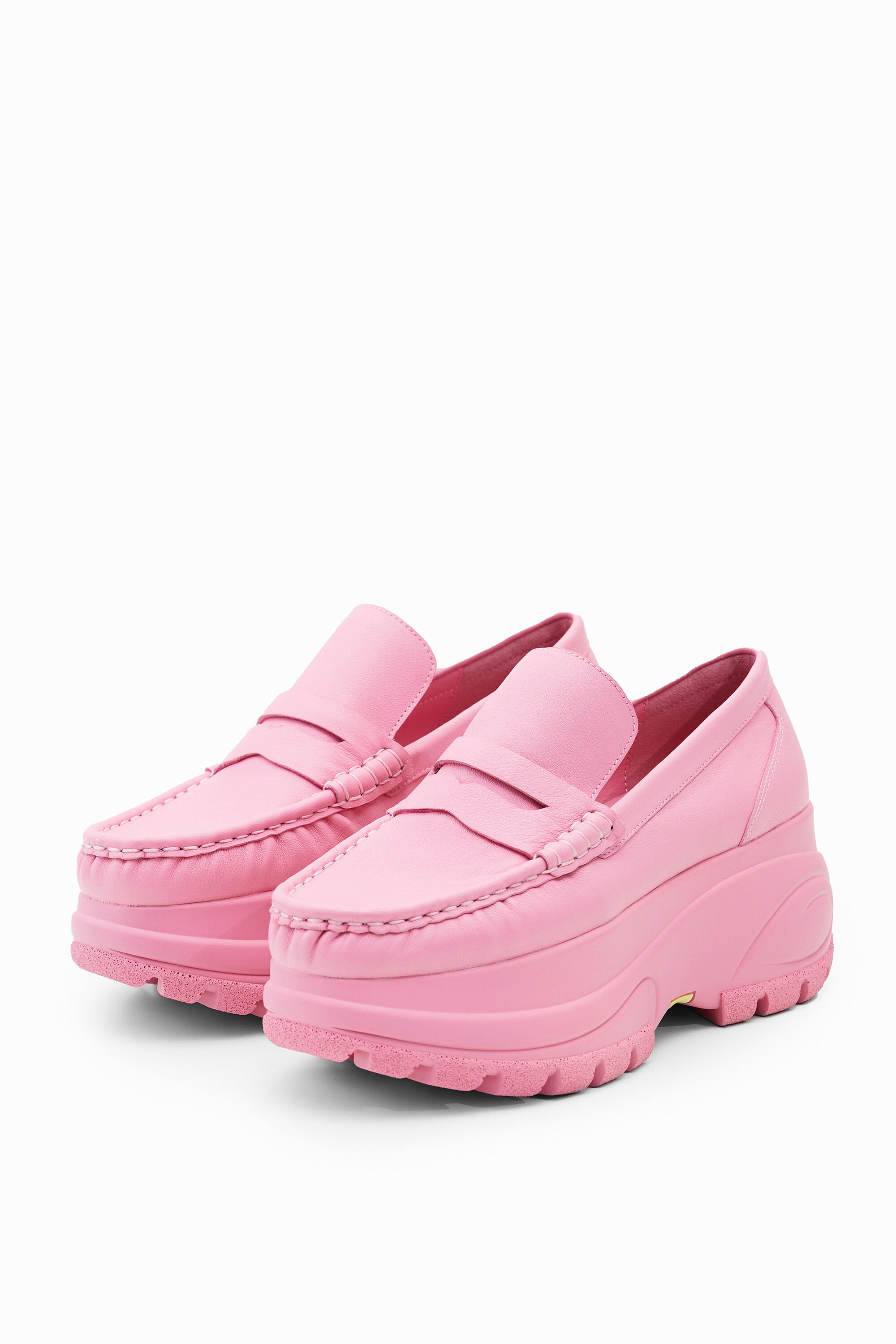 Leren loafers met plateauzool Maitrepierre