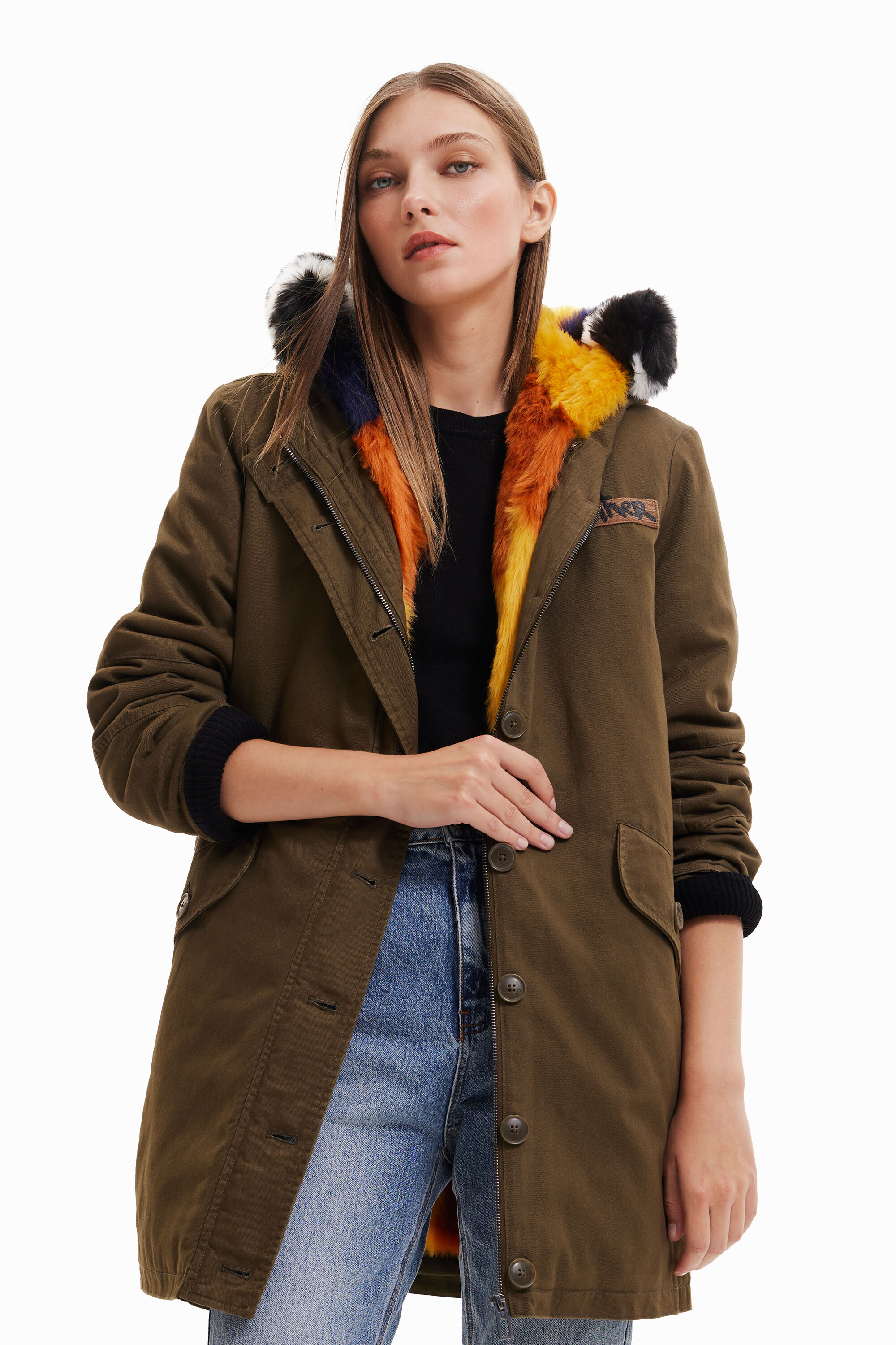 Desigual shop parka femme