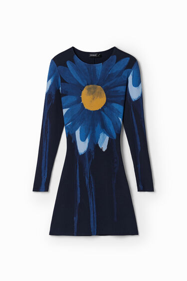Vestit mini canalé margarida | Desigual