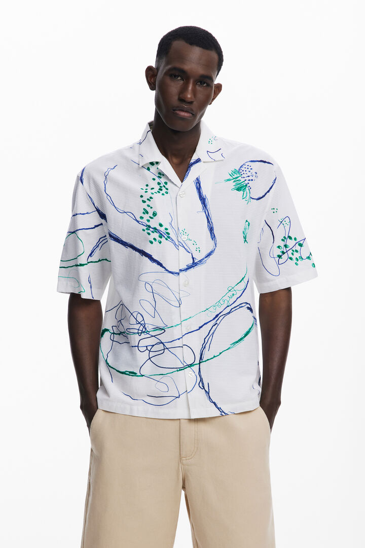 Arty short-sleeve shirt