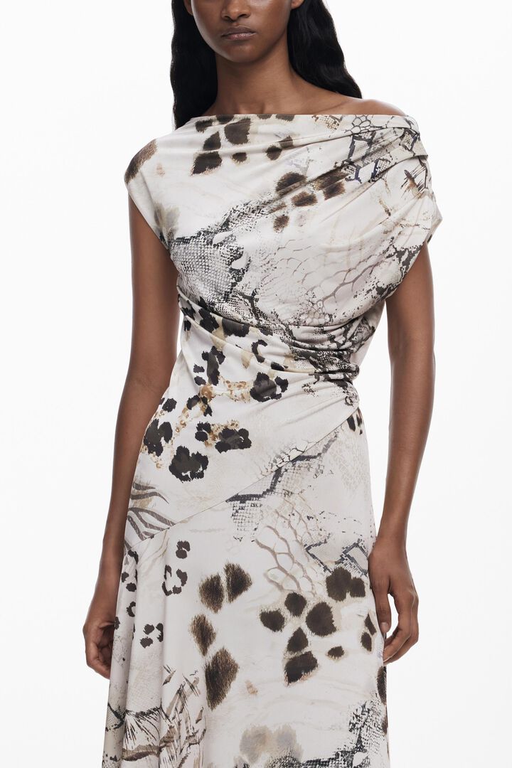 Robe 2en1 asym&eacute;trique