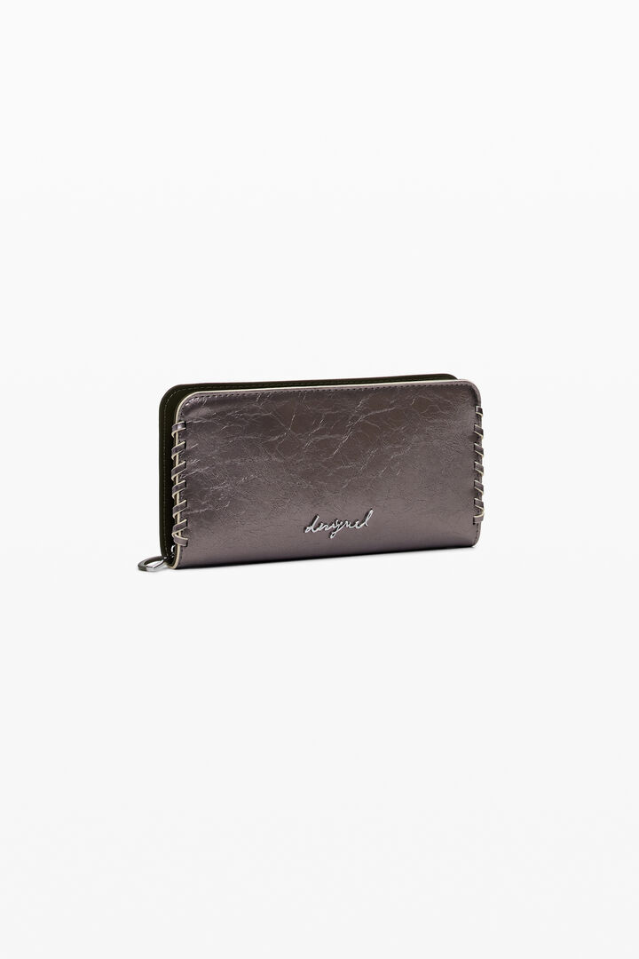 Large metallic wallet | Desigual