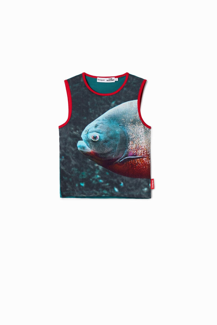 Tyler McGillivary piranha top | Desigual