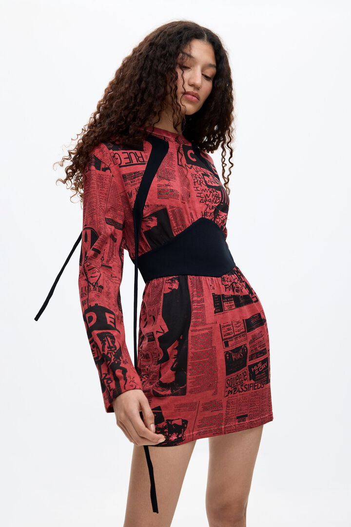 Short newspaper dress Ottolinger