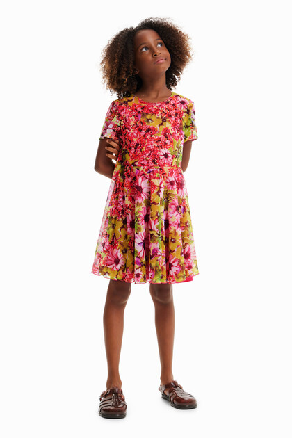 Tulle flower dress