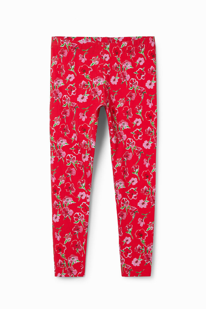 Long legging fleurs