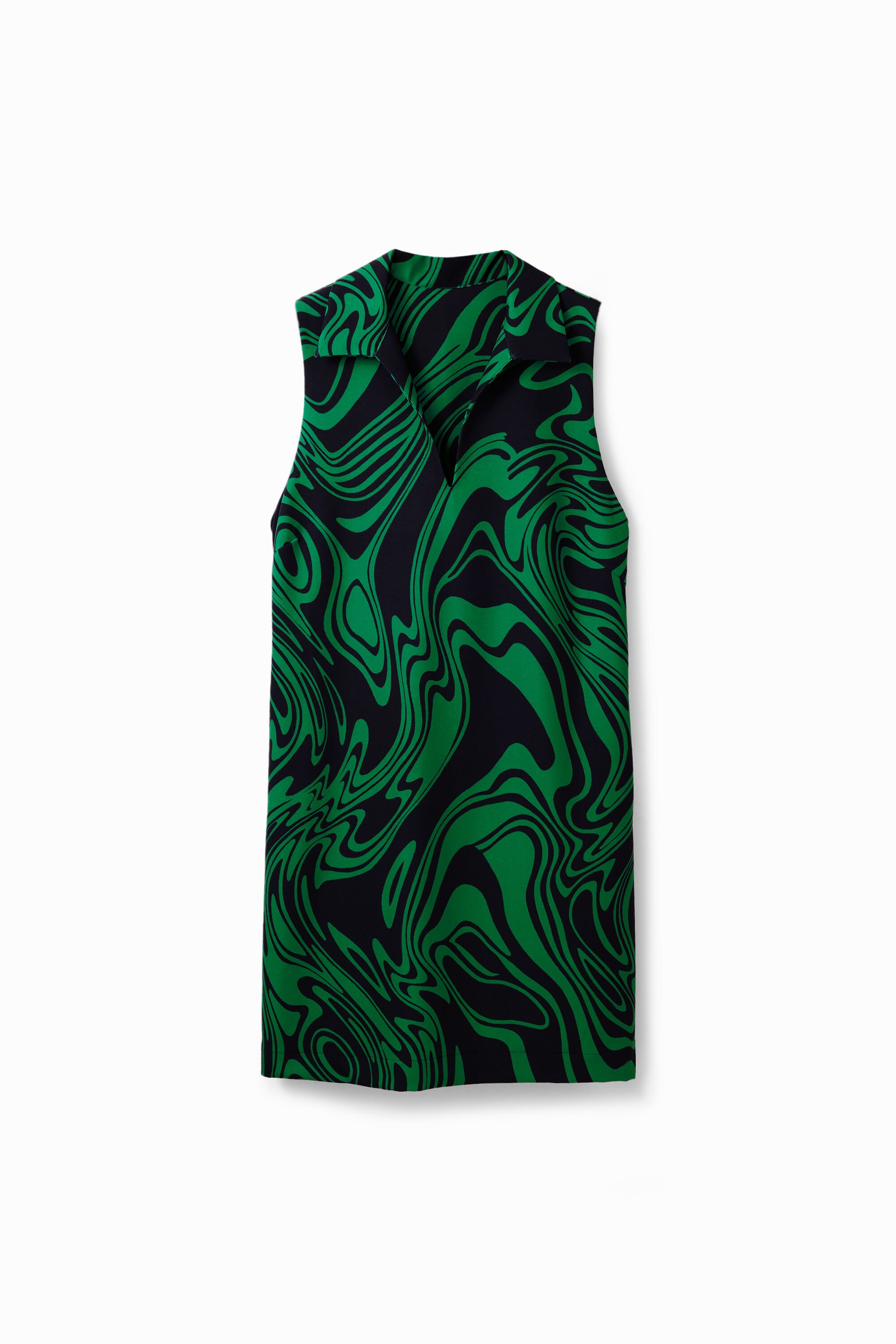 Desigual Psychedelische polojurk - BLACK