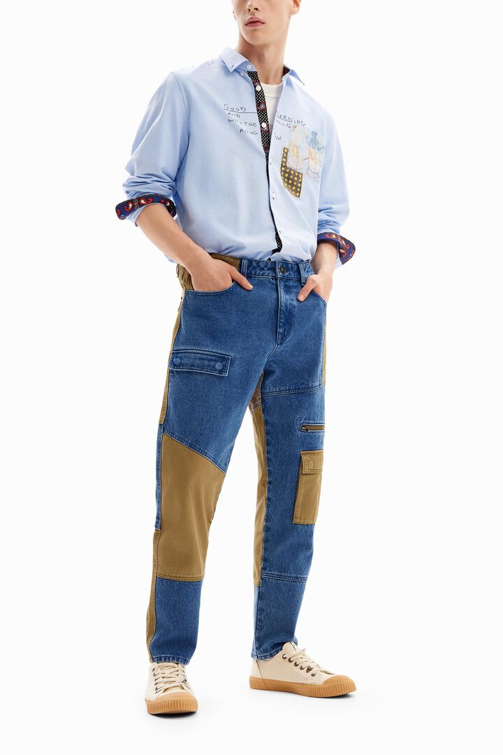 Denim cargo trousers | Desigual