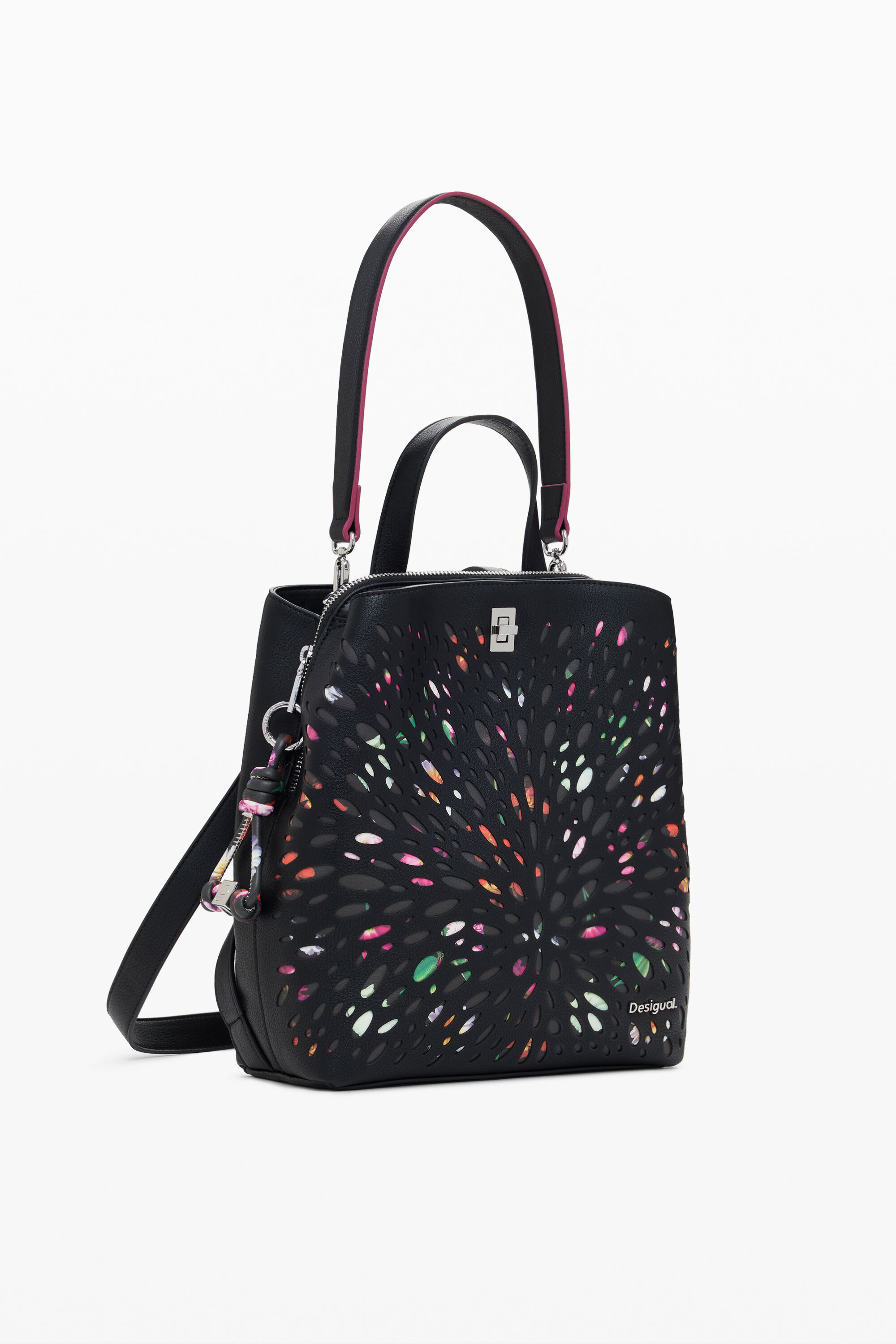 Desigual ミニパンチングバックパック In Black