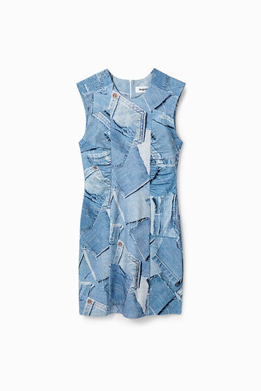 Vestit mini patch denim | Desigual
