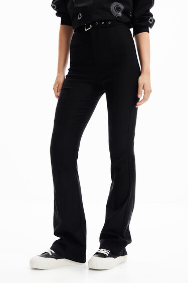 Pantalons flare cinturó | Desigual