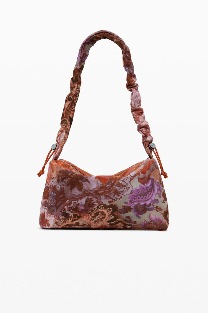 Medium floral texture handbag | Desigual