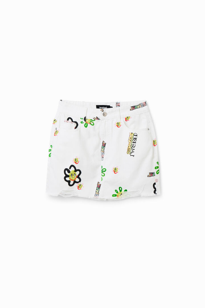 Jeans-Minirock Illustrationen | Desigual