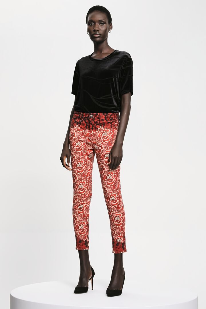 Skinny floral trousers | Desigual