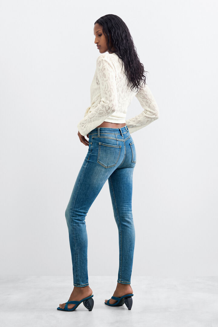 Skinny denim trousers