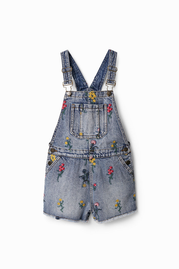 Short denim dungarees