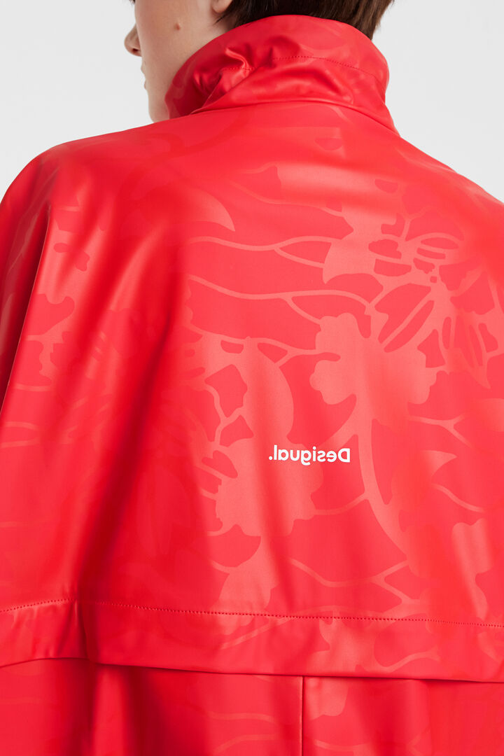 Parka imperméable fleurie à capuche | Desigual
