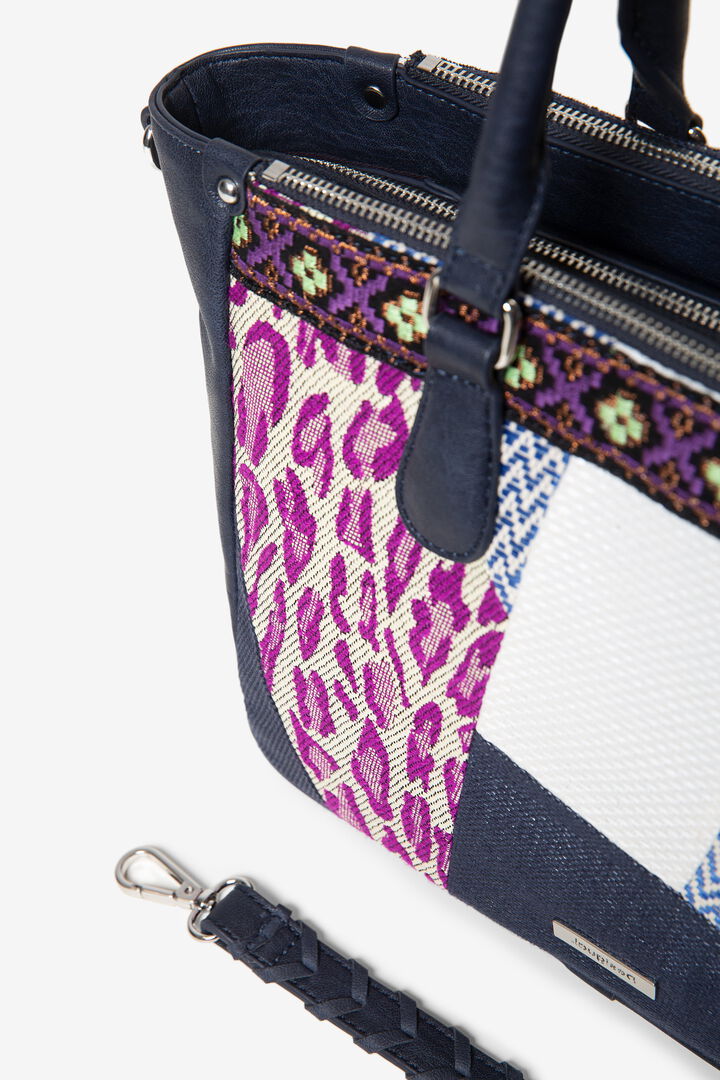 Tasche mit Stoff- und Textur-Patches | Desigual