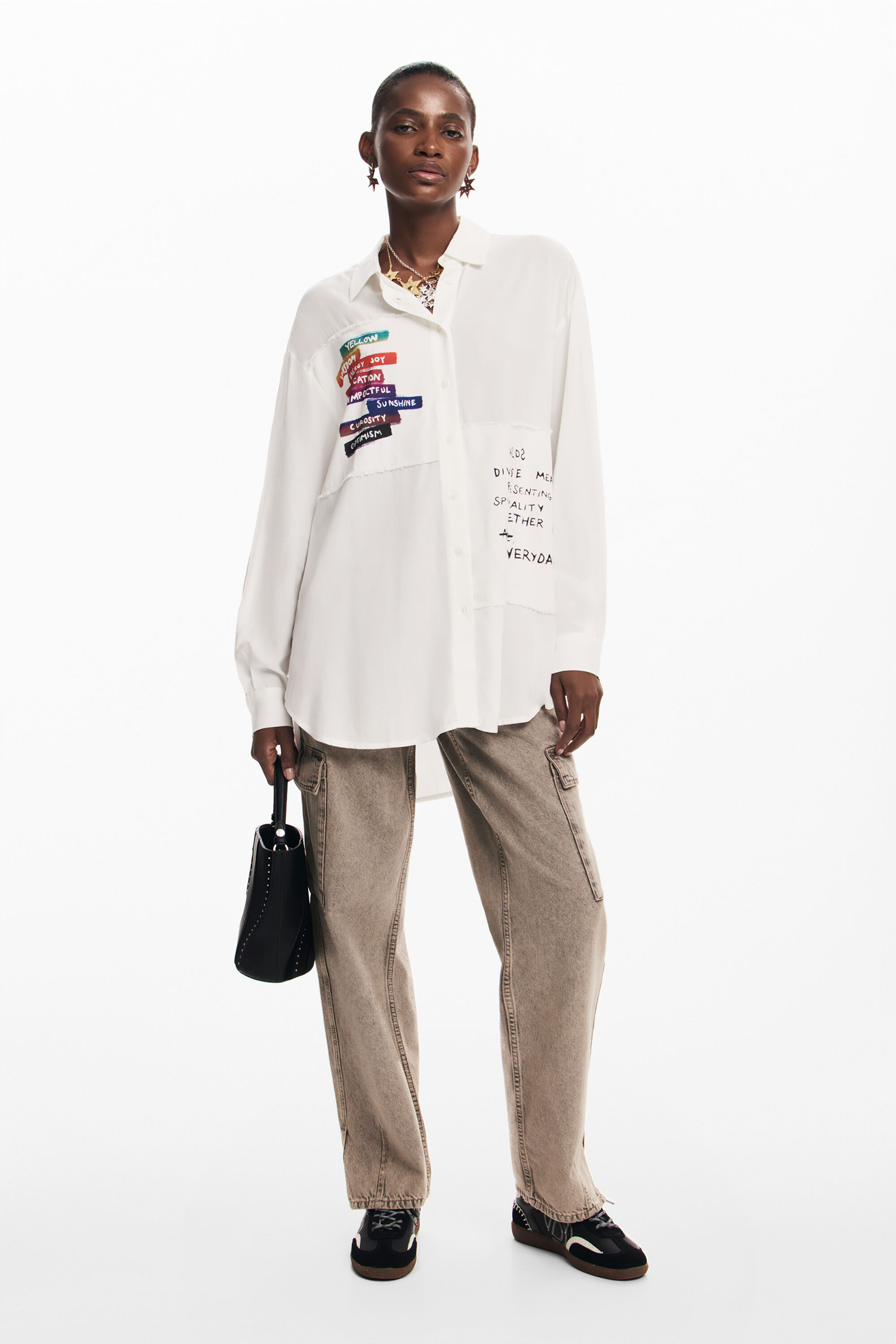 Camisa estampado letras de mujer I Desigual