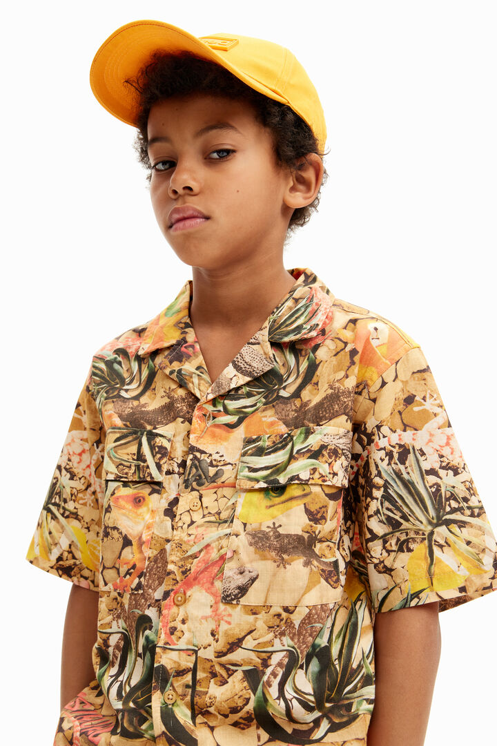 Camouflage resort shirt | Desigual
