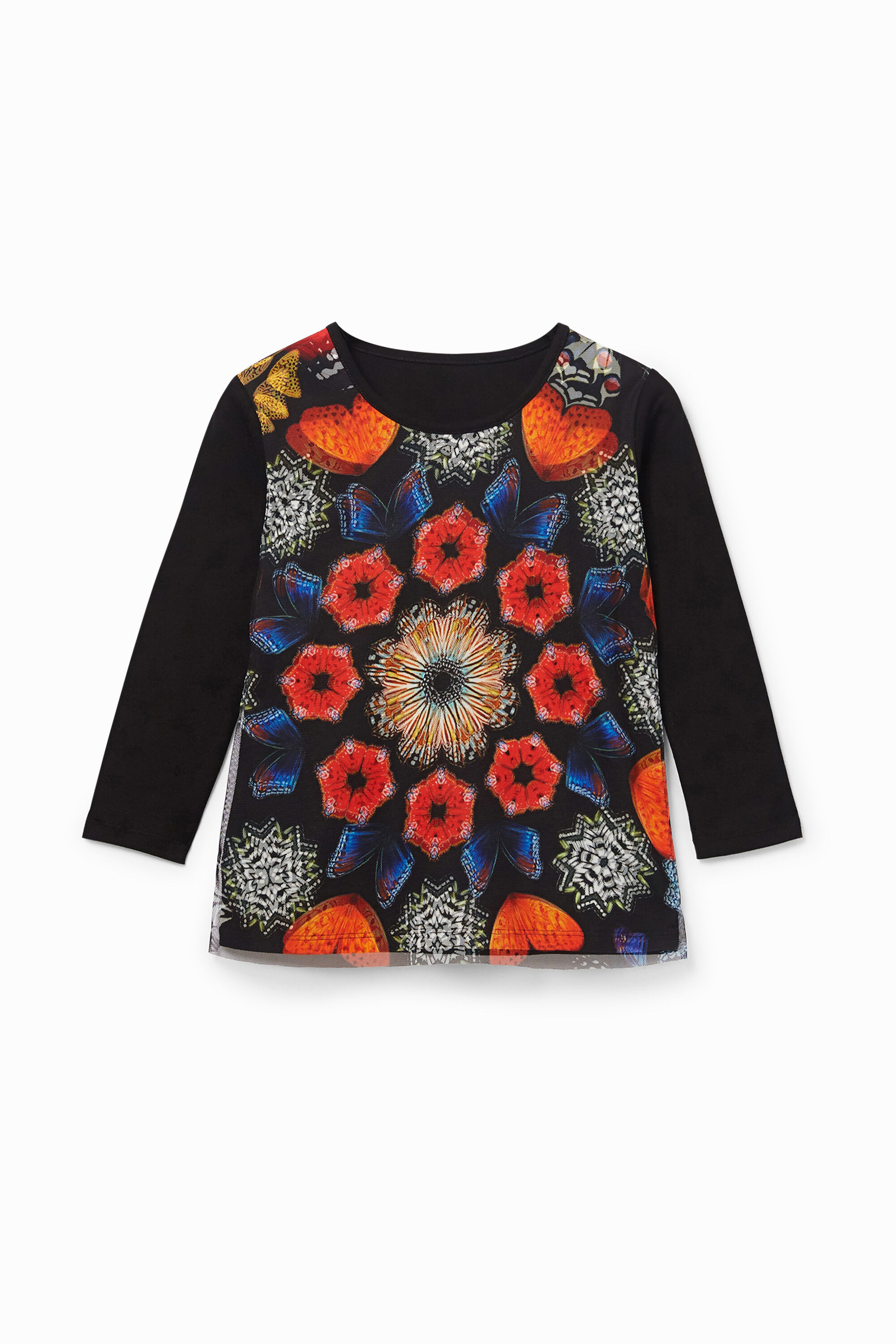 Shirt gemusterter Tüll