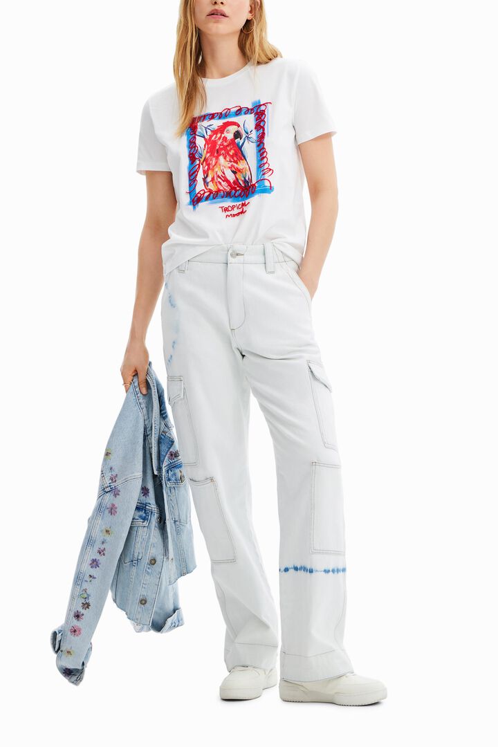 Tropical parrot T-shirt | Desigual