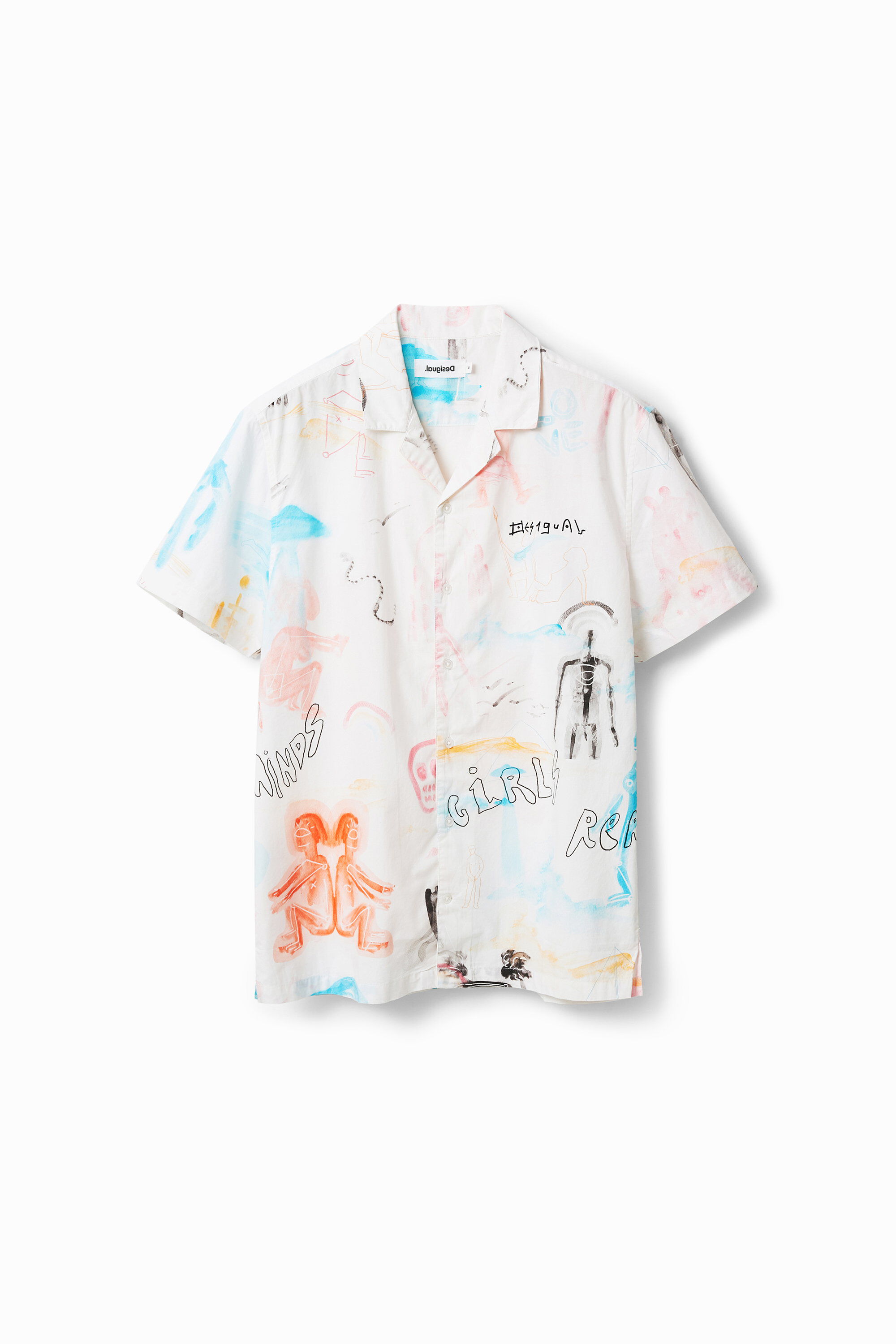 Arty resort shirt - WHITE - S