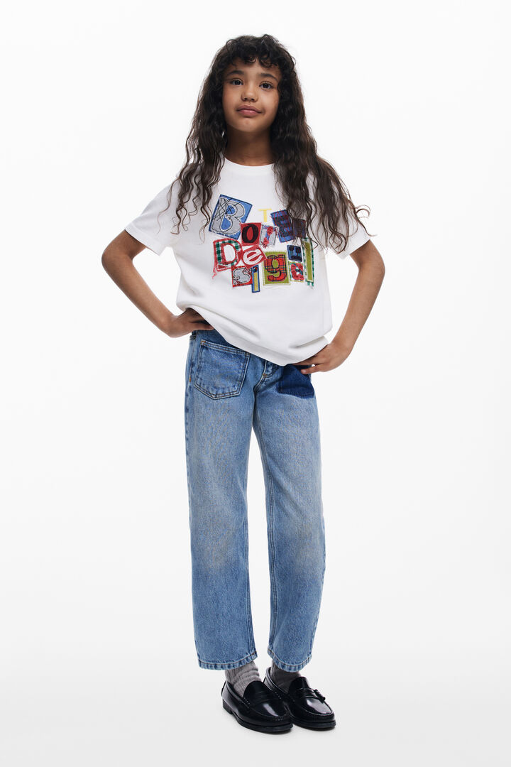 Kinder T-shirt met korte mouwen patch Botter | Desigual