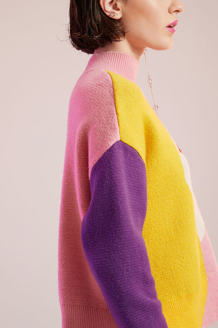 Jersey corto de tricot estampado | Desigual