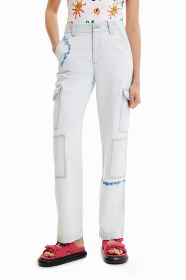 Vaqueros Cargo tie-dye | Desigual
