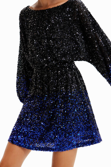 Short sequin dress | Desigual