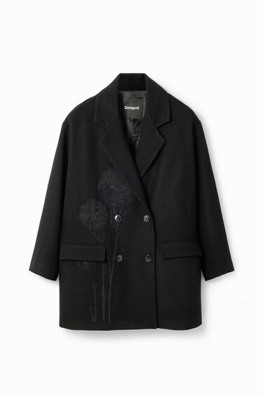 M. Christian Lacroix double-breasted wool coat | Desigual