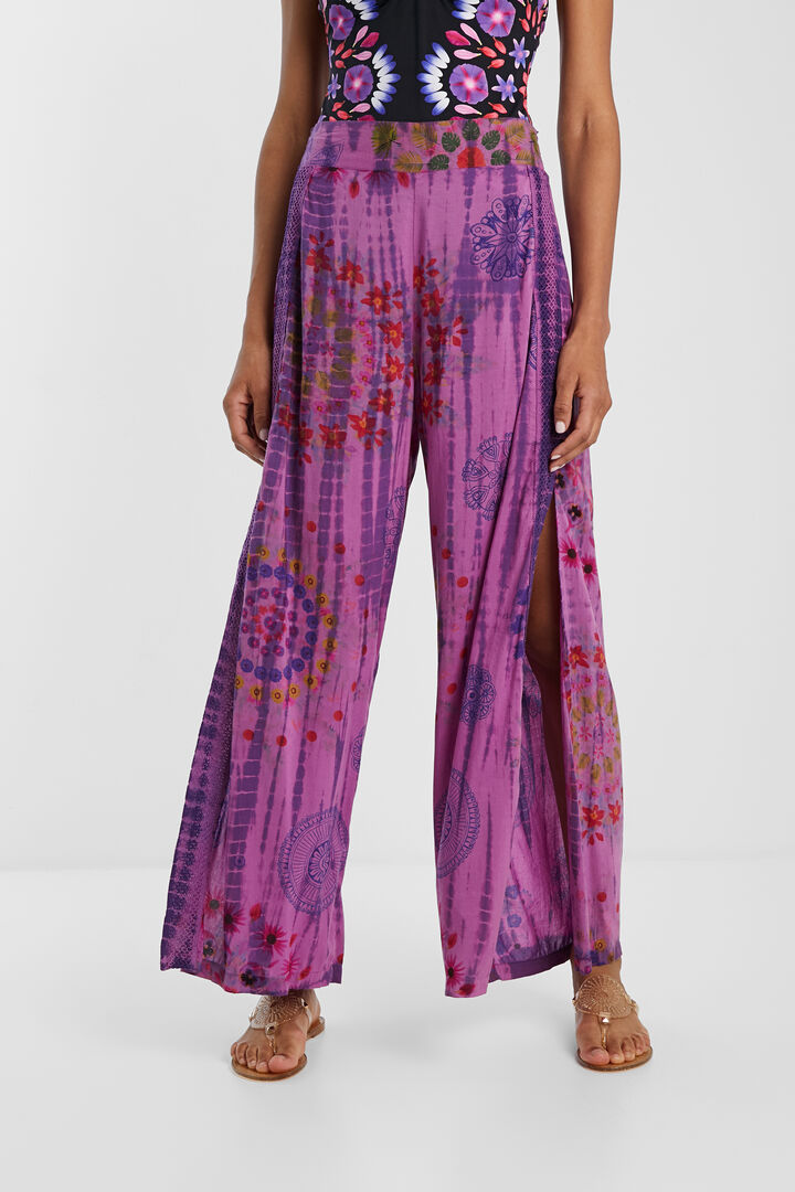 Pantalón palazzo mandala floral | Desigual