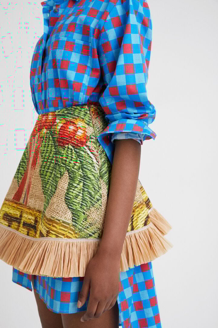 Stella Jean short skirt | Desigual