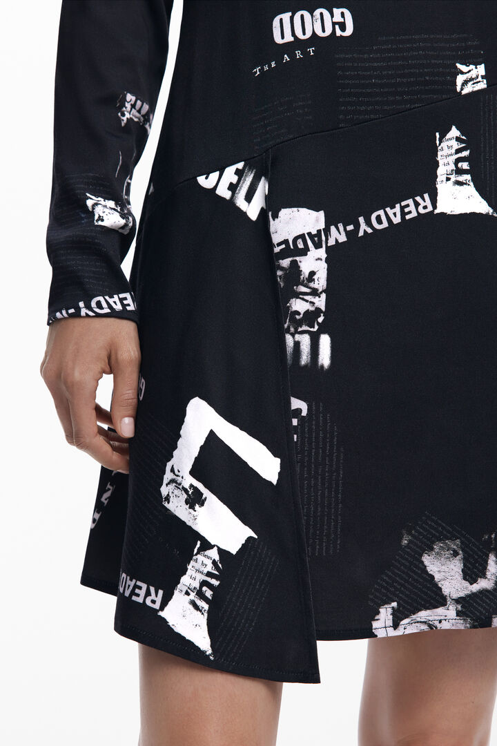 Kurzes Zeitungs-Kleid | Desigual