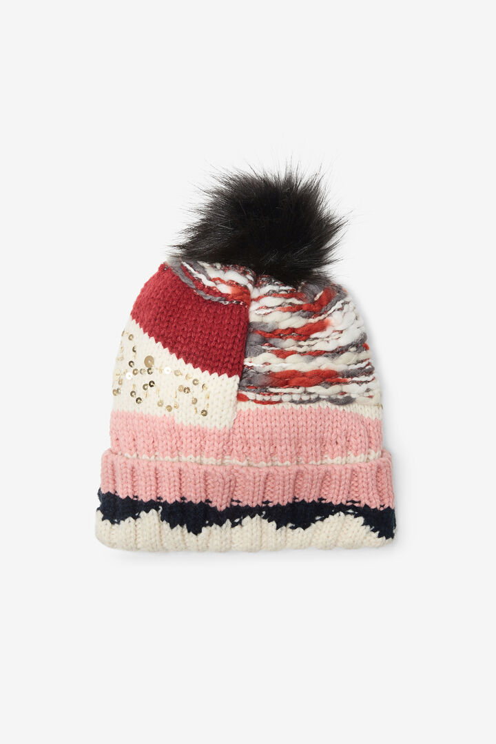 Knitted hat pom pom | Desigual