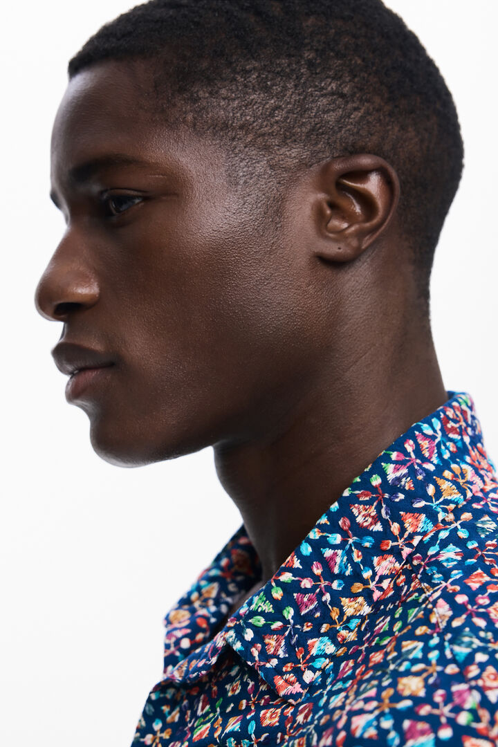 Camisa manga corta bordados étnicos | Desigual