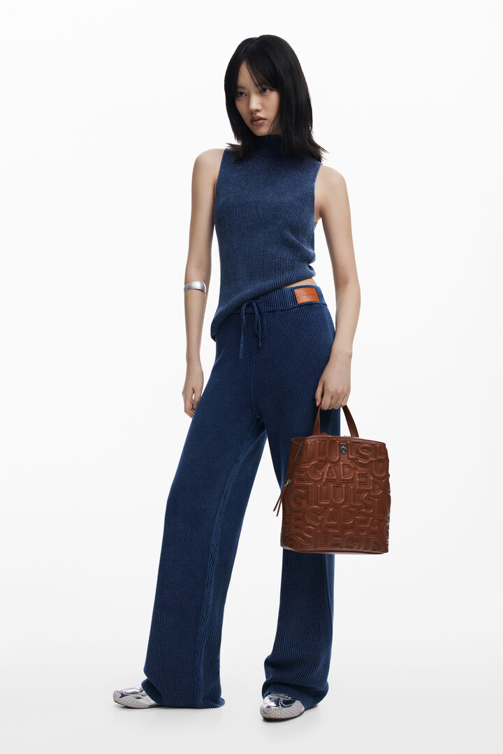 Medium backpack with perforated letters | Desigual