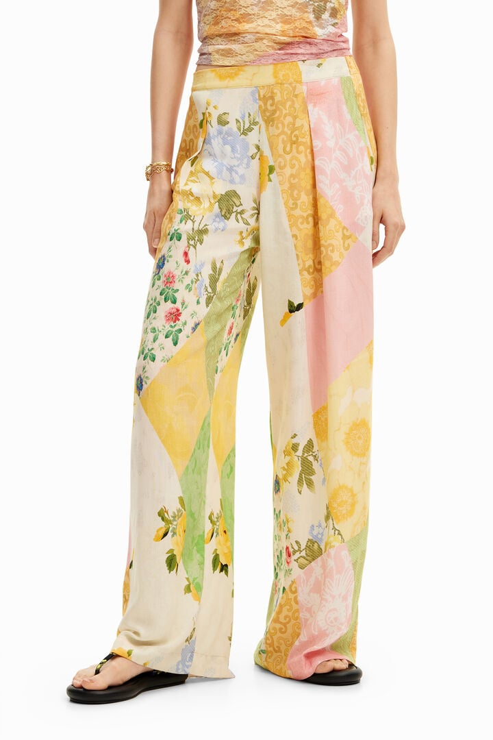 Pantalon palazzo patchwork | Desigual