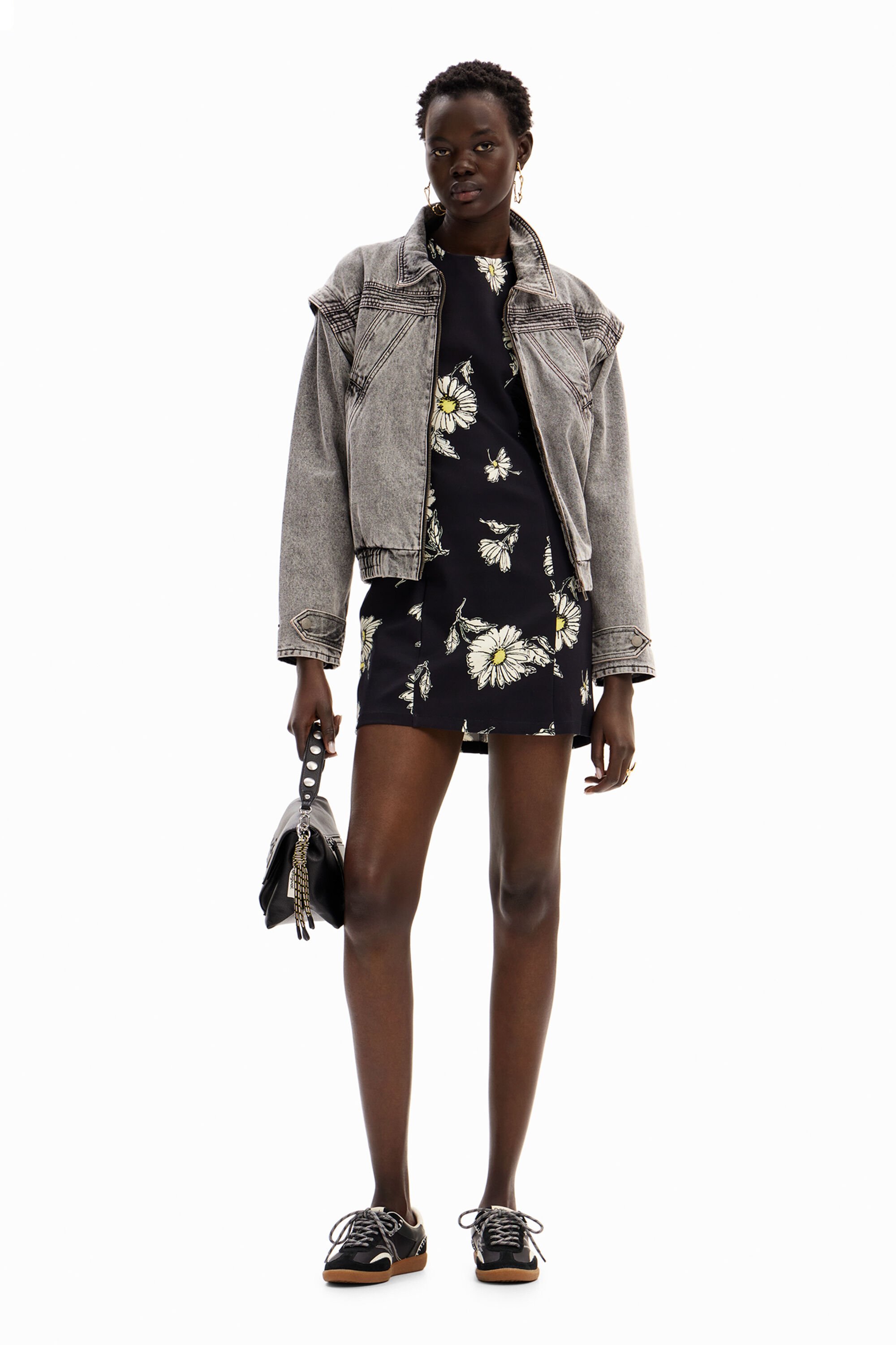 Mini floral print dress new arrivals