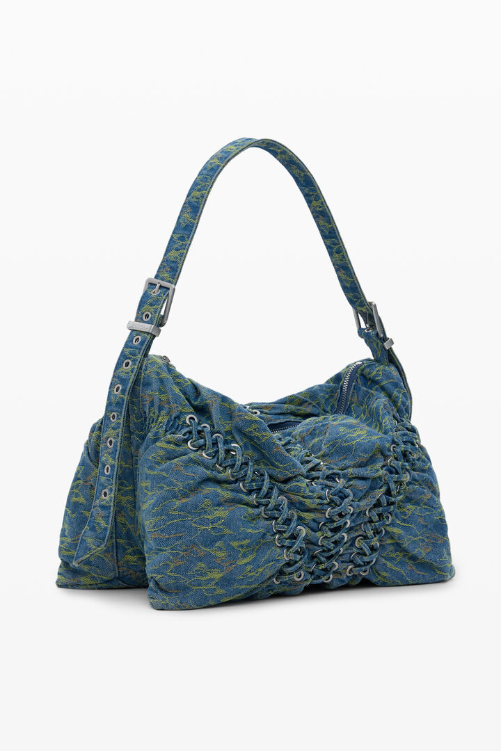 Large braided denim bag | Desigual